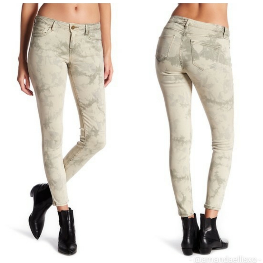 William Rast Skinny Ankle Tie-Dye Crop Jeans